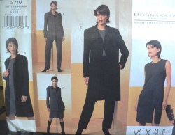 2710 DK  LONG JACKET LENGTHS, SHIFT DRESS, PANTS PATTERN 6-16